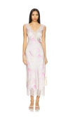 Loveshackfancy Serene Dress In Ivory,pink
