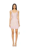 Loveshackfancy Serima Dress In Strawberry Tart