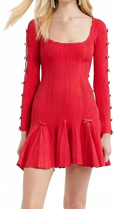 Loveshackfancy Seychelle Dress In Candy Apple In Red