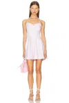 Loveshackfancy Shai Linen Gingham Mini Dress