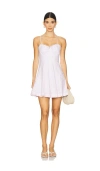 Loveshackfancy Shai Linen Gingham Mini Dress