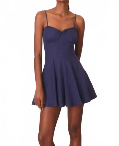 Loveshackfancy Shai Dress In Navy In Blue