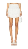 Loveshackfancy Shailo Skirt In Optic White