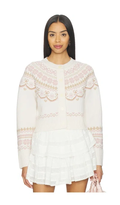 Loveshackfancy Shantae Cardigan In White