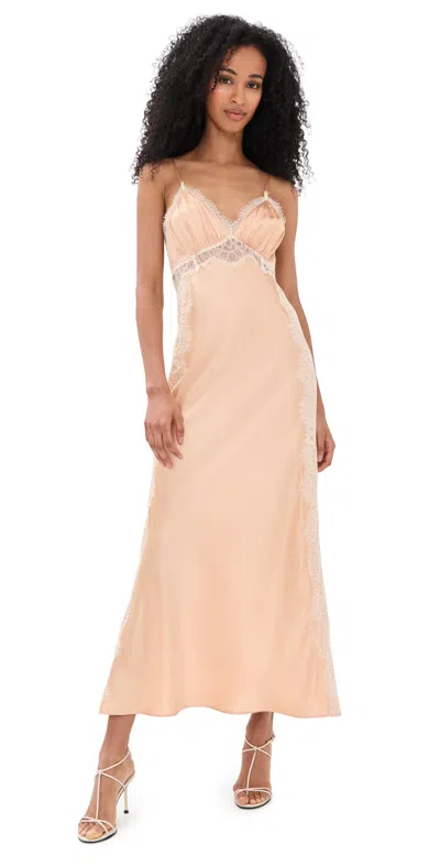 Loveshackfancy Shia Dress Pale Gold