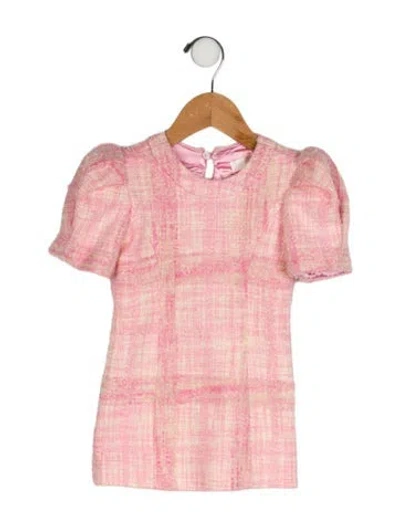 Pre-owned Loveshackfancy Babies' Short Sleeved Dress In Pink