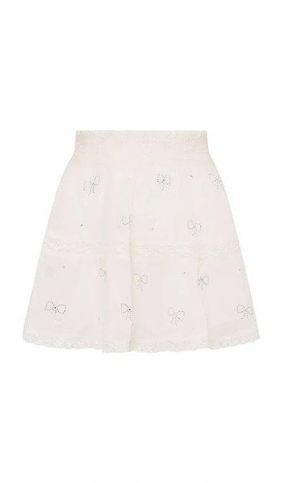 Loveshackfancy Silano 半身裙 In White