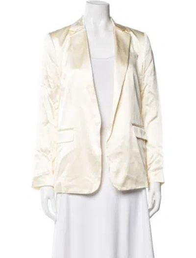 Pre-owned Loveshackfancy Silk Blazer In Neutrals
