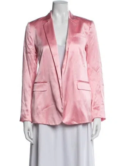 Pre-owned Loveshackfancy Silk Blazer In Pink