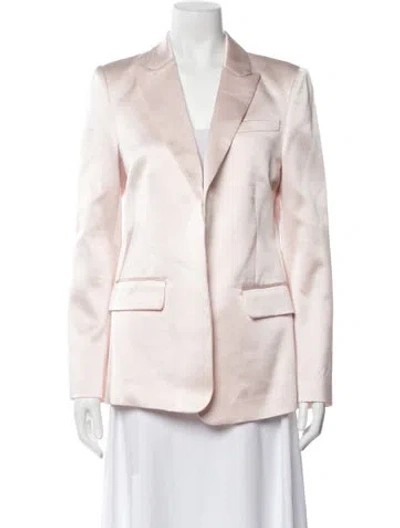 Pre-owned Loveshackfancy Silk Blazer In Pink