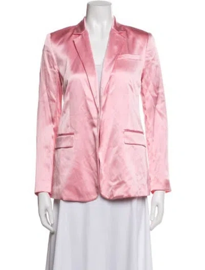 Pre-owned Loveshackfancy Silk Blazer W/ Tags In Pink