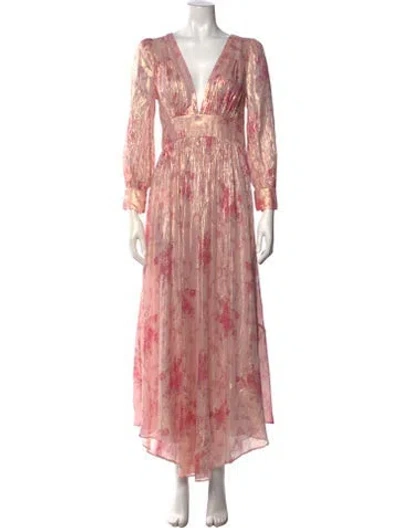 Pre-owned Loveshackfancy Silk Long Dress