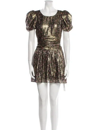 Pre-owned Loveshackfancy Silk Mini Dress