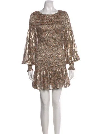Pre-owned Loveshackfancy Silk Mini Dress