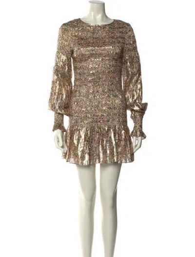 Pre-owned Loveshackfancy Silk Mini Dress