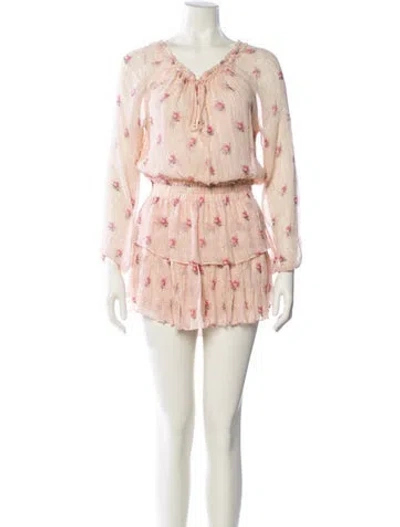 Pre-owned Loveshackfancy Silk Mini Dress