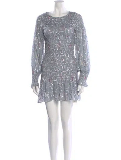 Pre-owned Loveshackfancy Silk Mini Dress