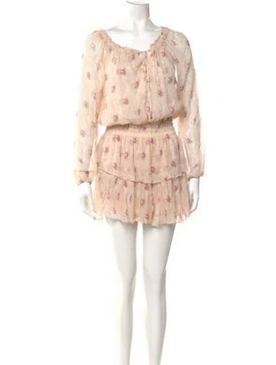 Pre-owned Loveshackfancy Silk Mini Dress