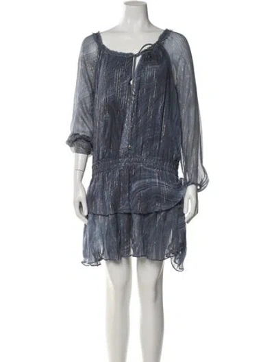Pre-owned Loveshackfancy Silk Mini Dress