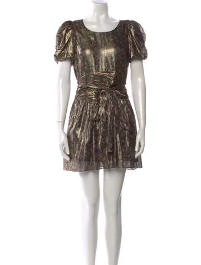 Pre-owned Loveshackfancy Silk Mini Dress