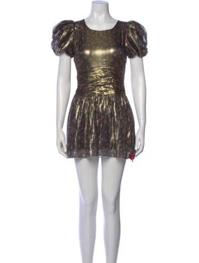 Pre-owned Loveshackfancy Silk Mini Dress