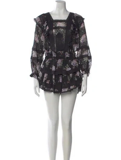 Pre-owned Loveshackfancy Silk Mini Dress