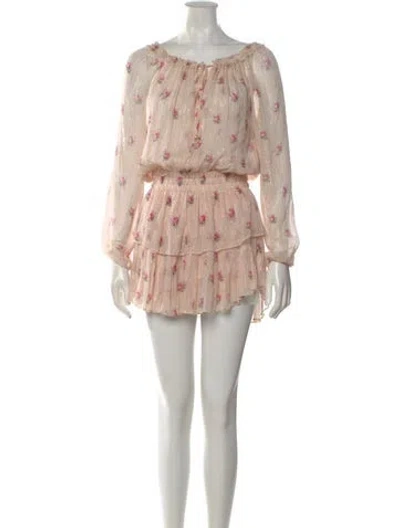 Pre-owned Loveshackfancy Silk Mini Dress