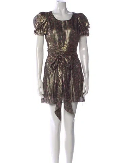Pre-owned Loveshackfancy Silk Mini Dress