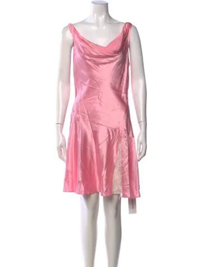 Pre-owned Loveshackfancy Silk Mini Dress