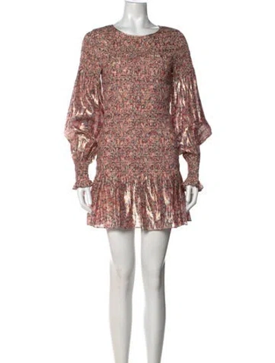 Pre-owned Loveshackfancy Silk Mini Dress