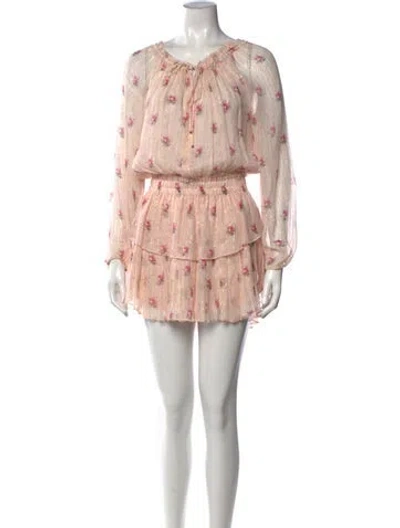 Pre-owned Loveshackfancy Silk Mini Dress