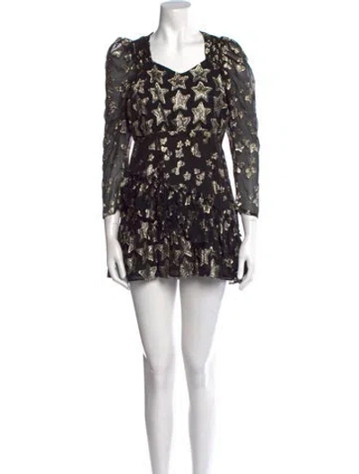 Pre-owned Loveshackfancy Silk Mini Dress In Multi