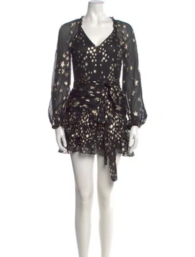 Pre-owned Loveshackfancy Silk Mini Dress In Multi