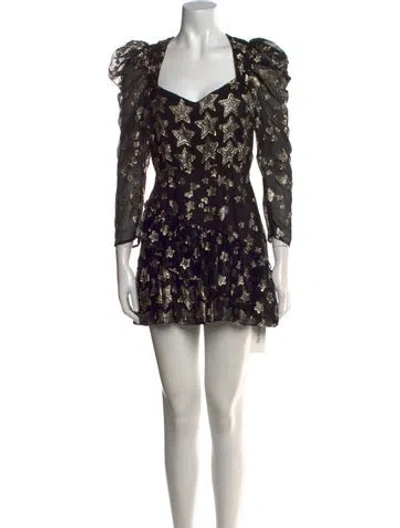 Pre-owned Loveshackfancy Silk Mini Dress In Multi