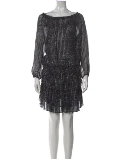 Pre-owned Loveshackfancy Silk Mini Dress In Multi