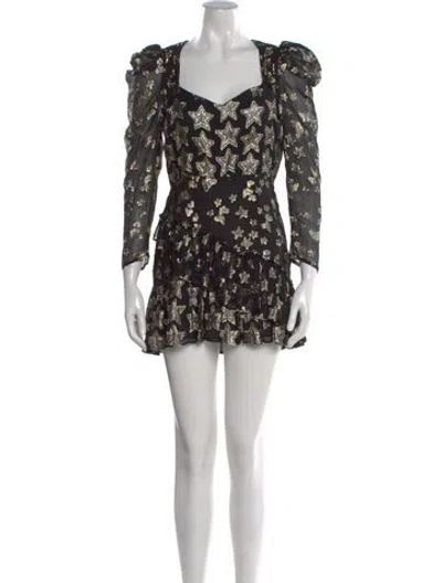 Pre-owned Loveshackfancy Silk Mini Dress In Multi