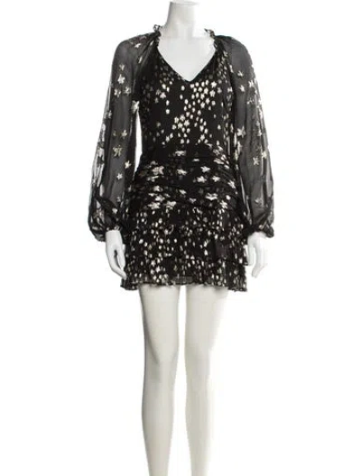 Pre-owned Loveshackfancy Silk Mini Dress In Multi