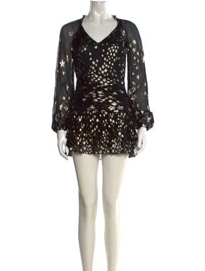 Pre-owned Loveshackfancy Silk Mini Dress In Multi