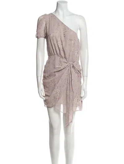 Pre-owned Loveshackfancy Silk Mini Dress In Pink