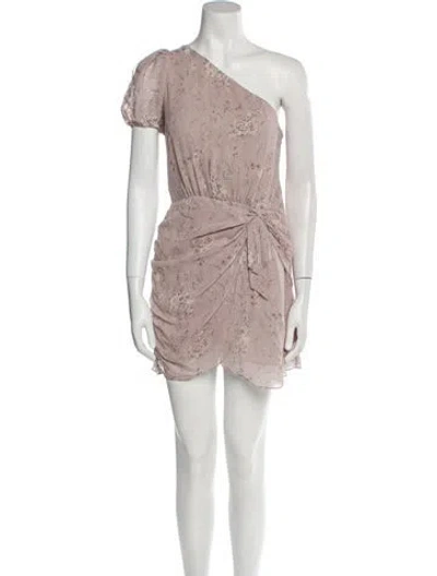 Pre-owned Loveshackfancy Silk Mini Dress In Pink