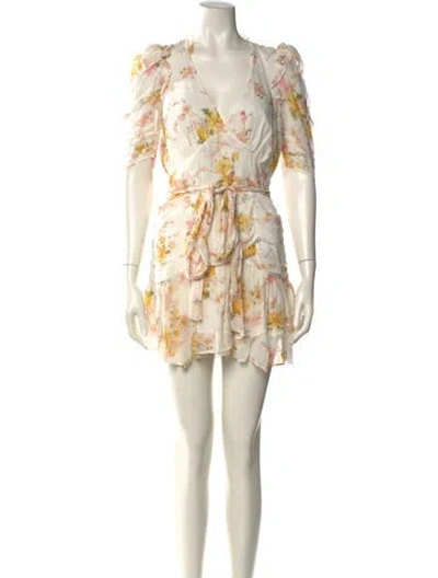 Pre-owned Loveshackfancy Silk Mini Dress In Pink