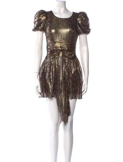 Pre-owned Loveshackfancy Silk Mini Dress W/ Tags