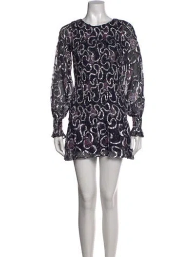 Pre-owned Loveshackfancy Silk Mini Dress W/ Tags