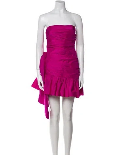 Pre-owned Loveshackfancy Silk Mini Dress W/ Tags In Pink