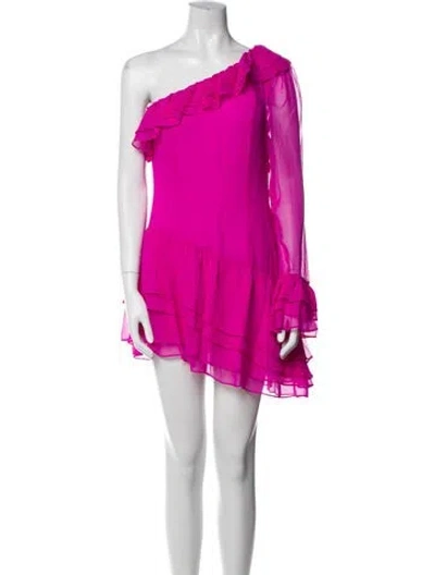 Pre-owned Loveshackfancy Silk Mini Dress W/ Tags In Purple