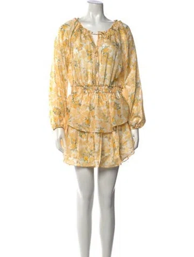 Pre-owned Loveshackfancy Silk Mini Dress W/ Tags In White