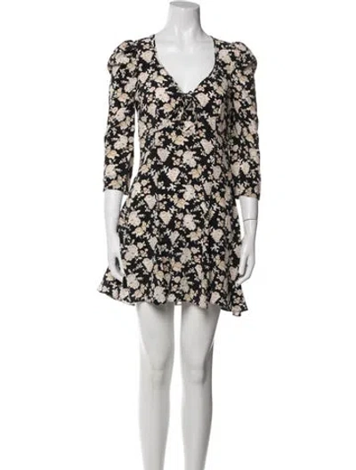 Pre-owned Loveshackfancy Silk Mini Dress In White