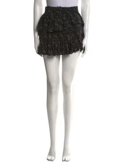 Pre-owned Loveshackfancy Silk Mini Skirt