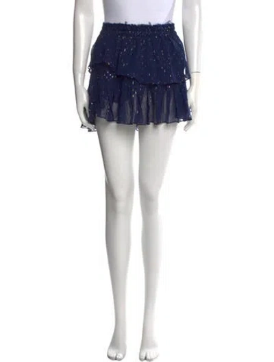 Pre-owned Loveshackfancy Silk Mini Skirt