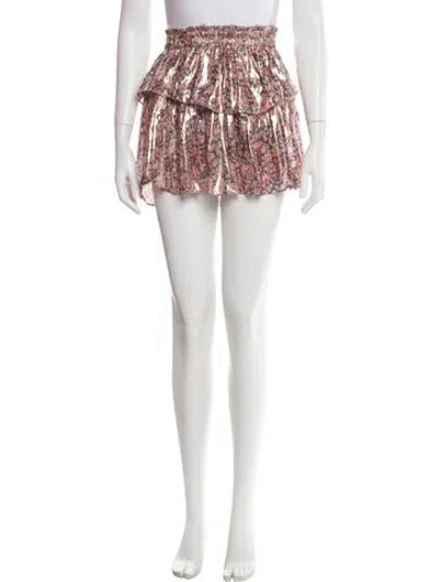 Pre-owned Loveshackfancy Silk Mini Skirt